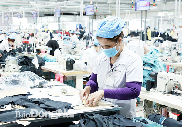 Các địa phương ngày càng đẩy mạnh chuyển đổi cơ cấu kinh tế, nâng cao tỉ trọng công nghiệp, dịch vụ Trong ảnh: Công nghiệp may mặc và da giày đã mang lại hàng ngàn việc làm cho huyện miền núi Xuân Lộc.